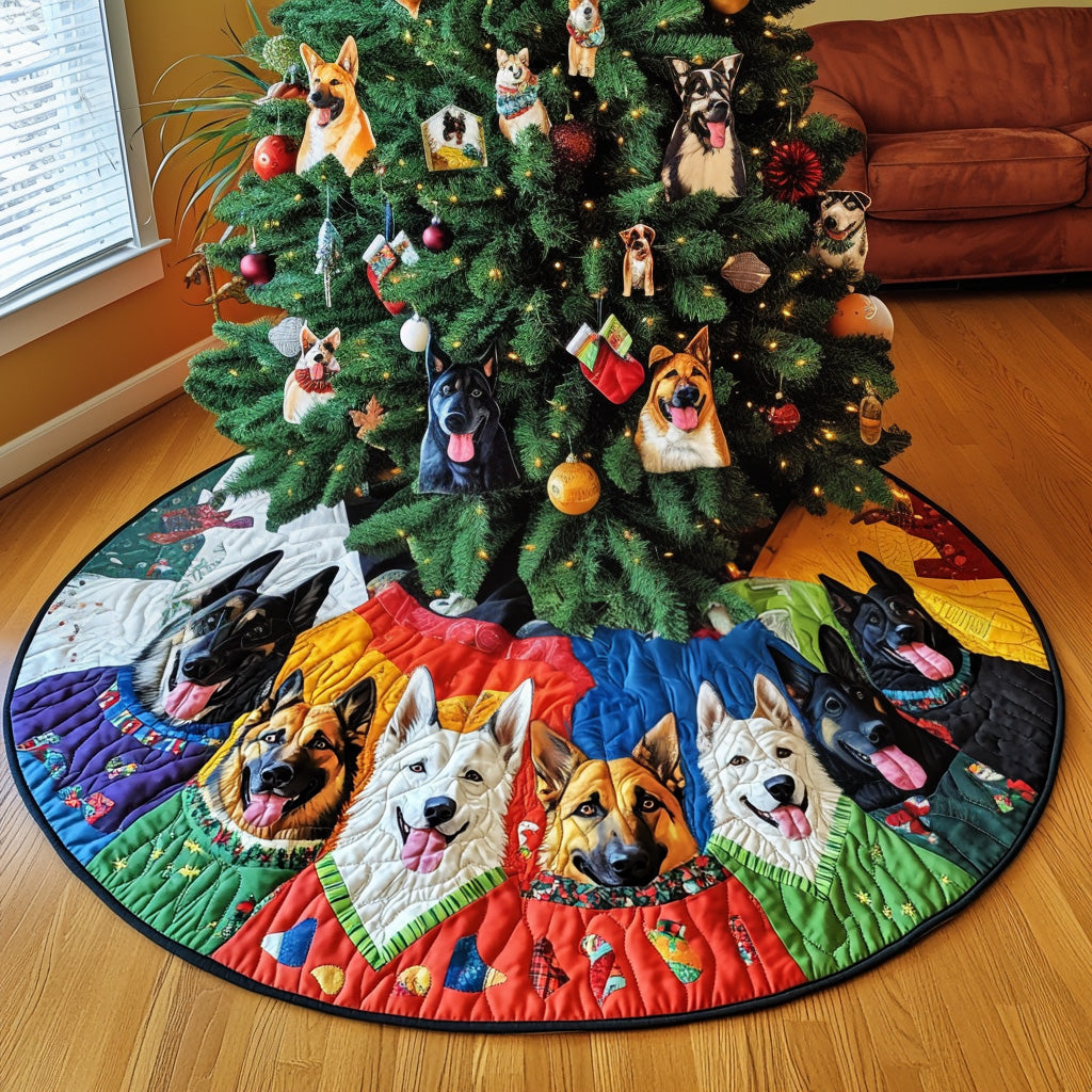 Shepherd Holiday Blessings Quilted Christmas Tree Skirt Christmas Tree Decor Warm And Cozy Holiday Decor