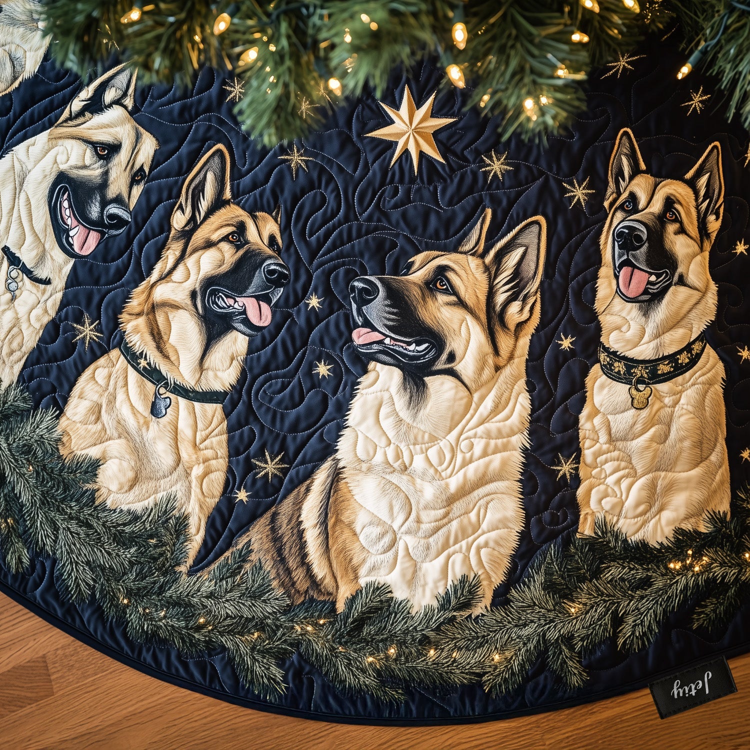Shepherd Noel Gathering Quilted Christmas Tree Skirt Christmas Hearth And Home Decor