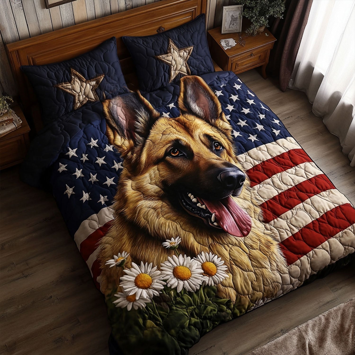 Shepherd Stars Quilted Bedding Set Cozy Bedding Merch Gift That Brings Sweet Dreams