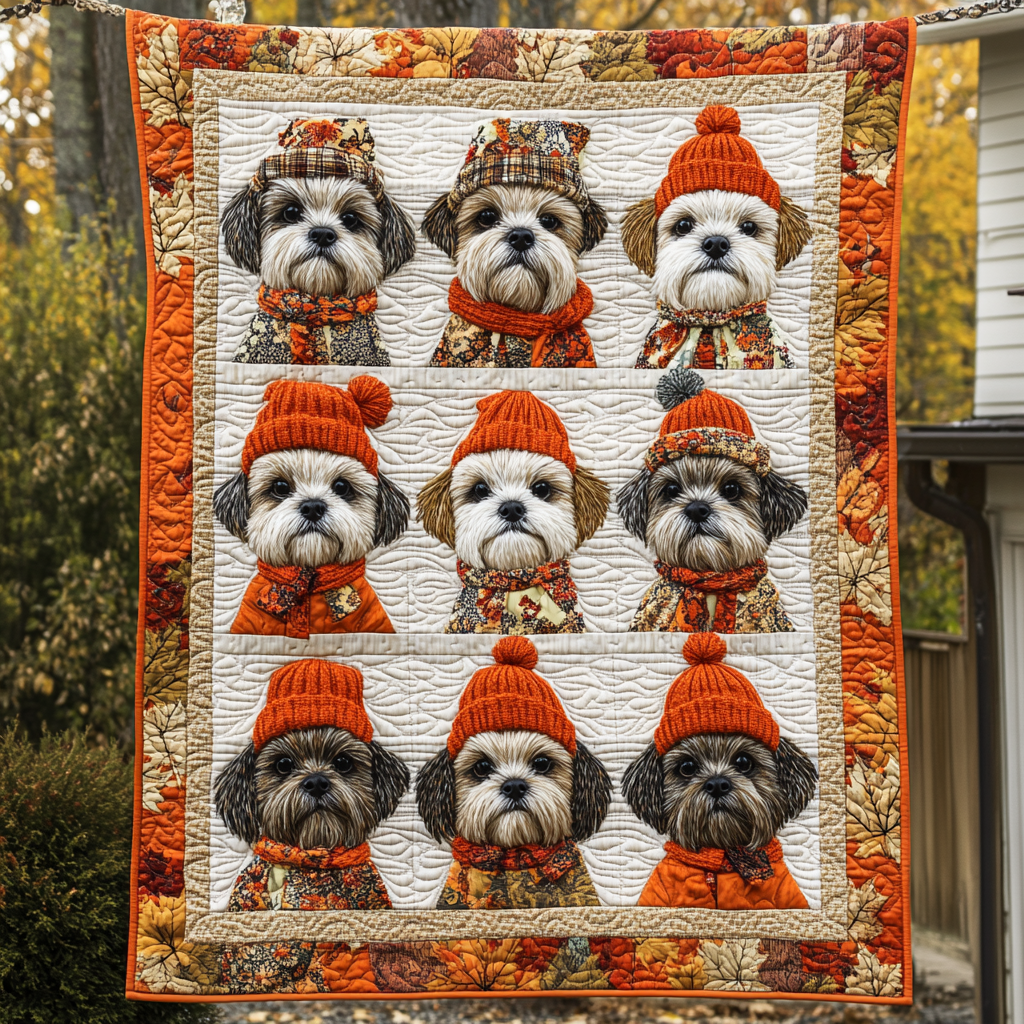 Shih Tzu Bliss Quilted Blanket Gifts For Pet Owners