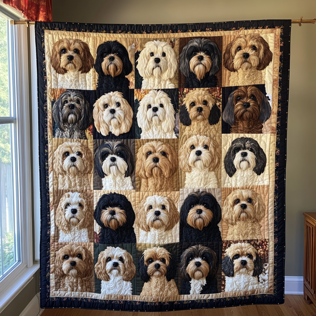 Shih Tzu Dreams Quilted Blanket Dog Gift Ideas For Dog Owners