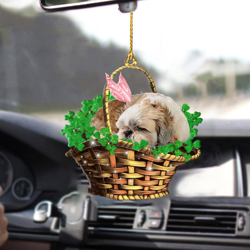 Shih tzu Sleeping Lucky Fairy Two Sided Ornament Ornament Gifts For Her Him
