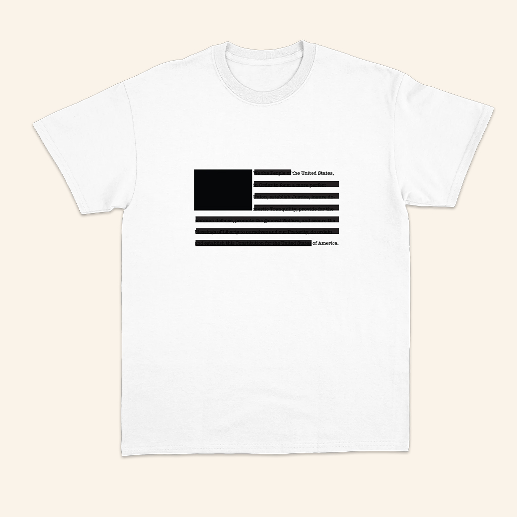 Shing02 Merch Redacted Preamble White T-Shirt Gifts For Rapper Fans