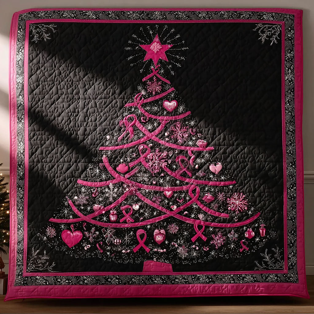 Shining Christmas Tree Heart Quilt Blanket Throws For Couch Brother To Sister Christmas Gifts