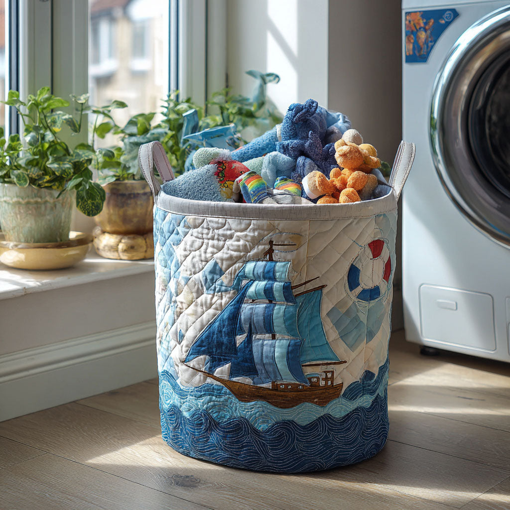 Shipshape Style Quilted Laundry Basket Perfect Birthday Gift Idea
