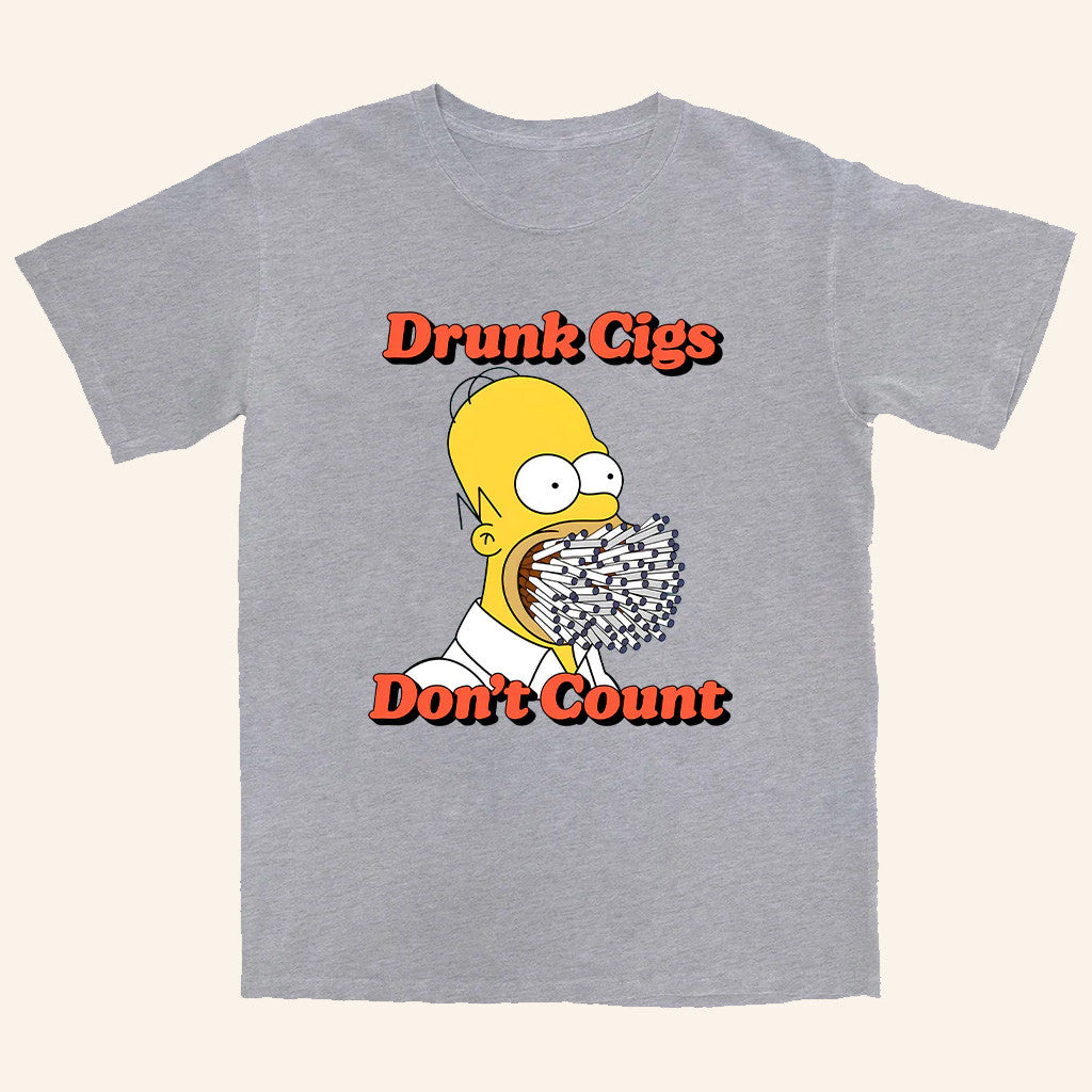 Shitheadsteve Merch Drunk Cigs T-Shirt Gifts For Besties