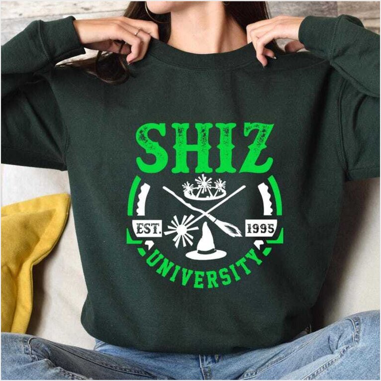 Shiz University College Sweatshirt Wicked The Musical Movie Gifts For BFF Trendy Merch Shiz University College Sweatshirt Wicked The Musical Movie Gifts For BFF Trendy Merch