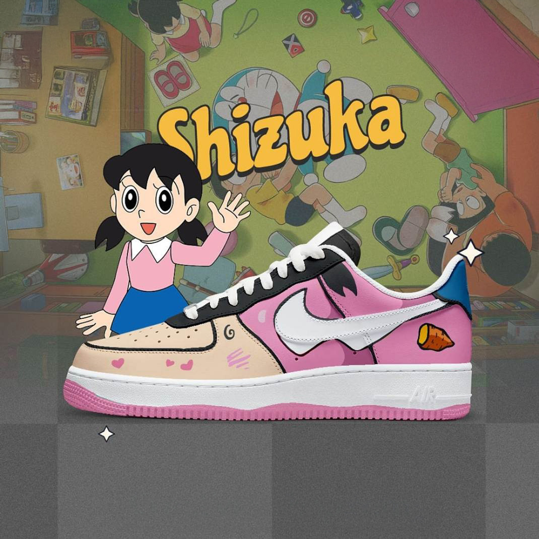 Shizuka x Doraemon Special Air Force 1 Shoes Gifts For Fans