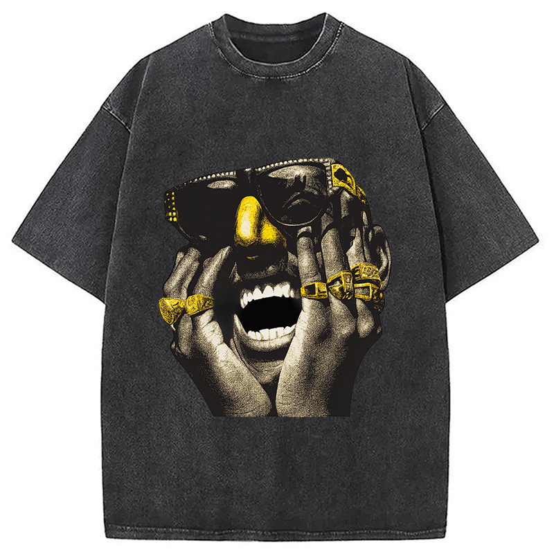 Shock G Washed T-Shirt Retro Humor Outfit Idea Gifts For Friends