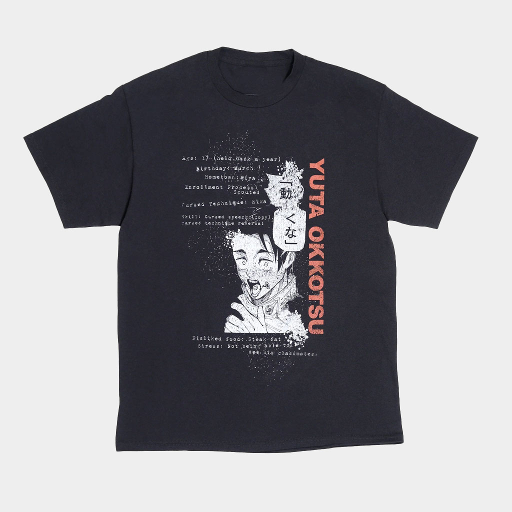 Shonen Jump Merch Yuta Okkotsu T-Shirt Birthday Gift For Son Shonen Jump Merch Yuta Okkotsu T-Shirt Birthday Gift For Son