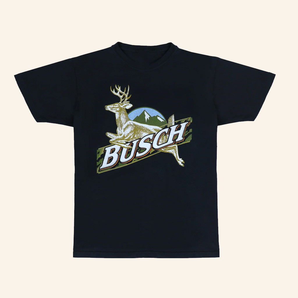 Shop Beer Gear Merch Busch Buck Hunting T-Shirt Gift Ideas For Father