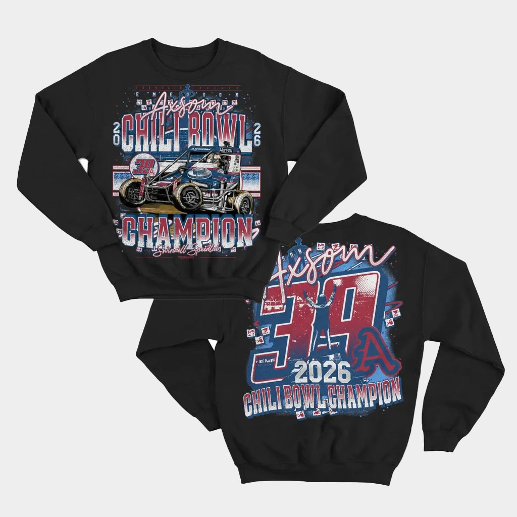 Shop Ea Merch 26 Chili Bowl Champ Black Sweatshirt Birthday Gift For Dad