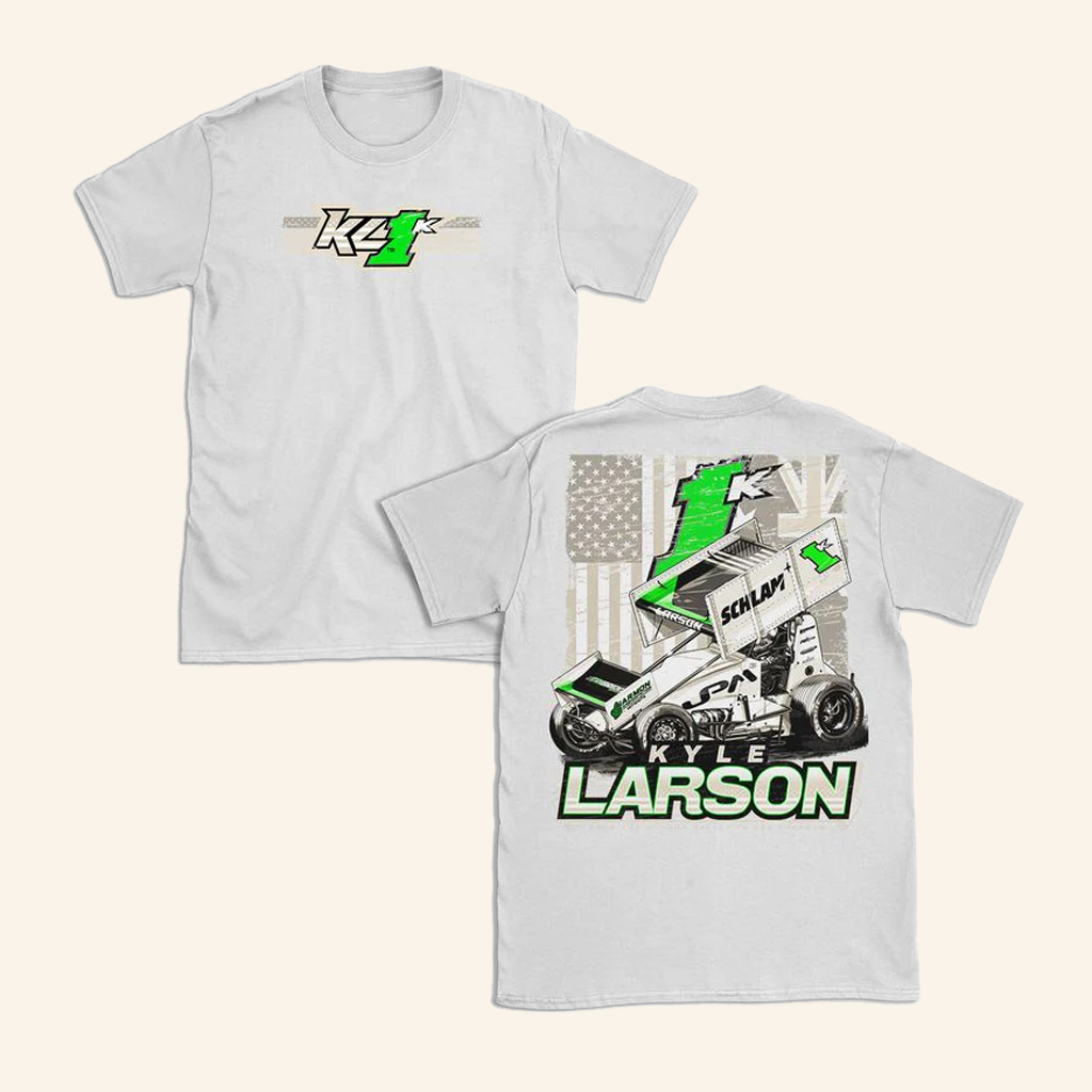 Shop Kyle Larson Merch 2025 Australian Tour 1K Design White T-Shirt Gifts For Him Shop Kyle Larson Merch 2025 Australian Tour 1K Design White T-Shirt Gifts For Him