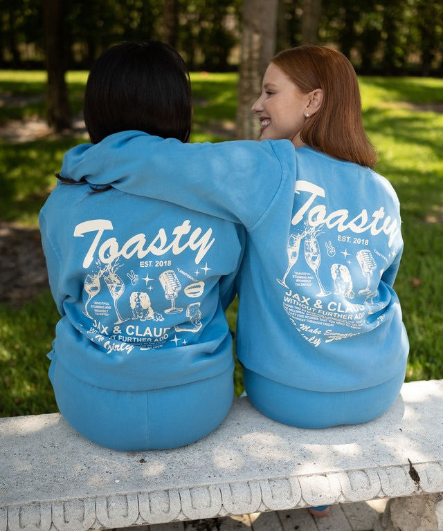 Shop Toast Merch Blue Toasty Est 2018 Sweatshirt And Sweatpant Sets Gift For Wife Shop Toast Merch Blue Toasty Est 2018 Sweatshirt And Sweatpant Sets Gift For Wife