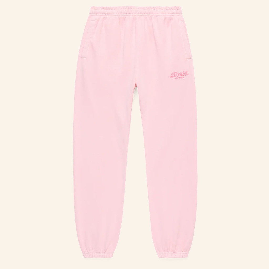 Shop Toast Merch Light Pink The Toast Logo Sweatpants Best Gifts For Sister