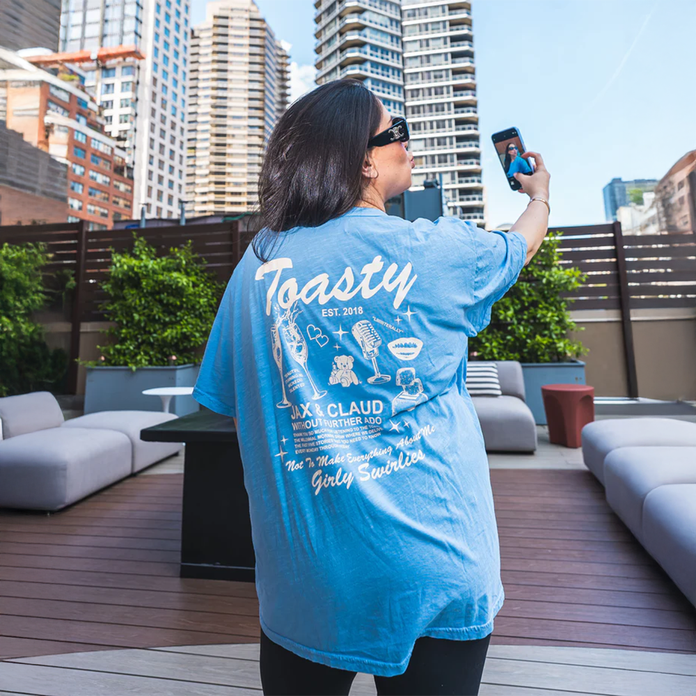 Shop Toast Merch Sky Blue Toasty T-Shirt Gift Ideas For Girlfriend Shop Toast Merch Sky Blue Toasty T-Shirt Gift Ideas For Girlfriend