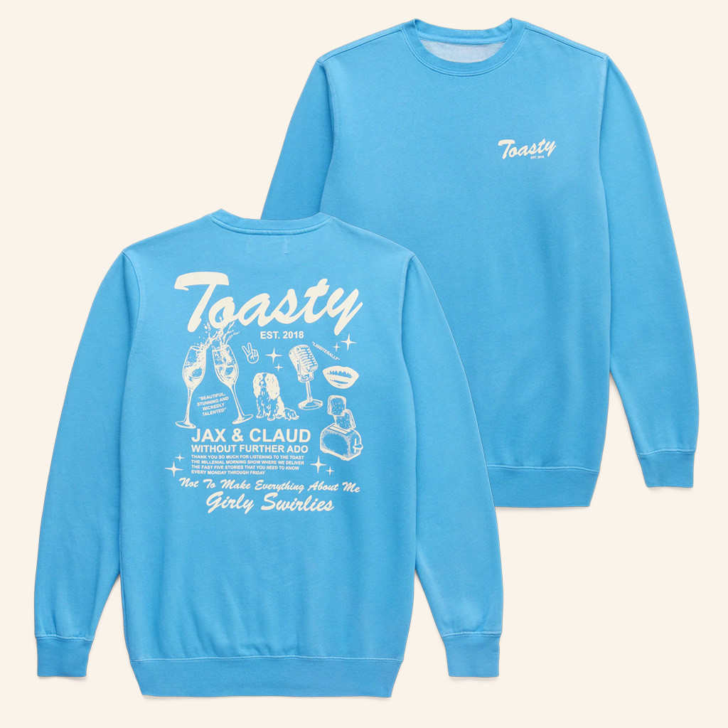 Shop Toast Merch Toasty Crewneck Sweatshirt Presents For Boyfriend