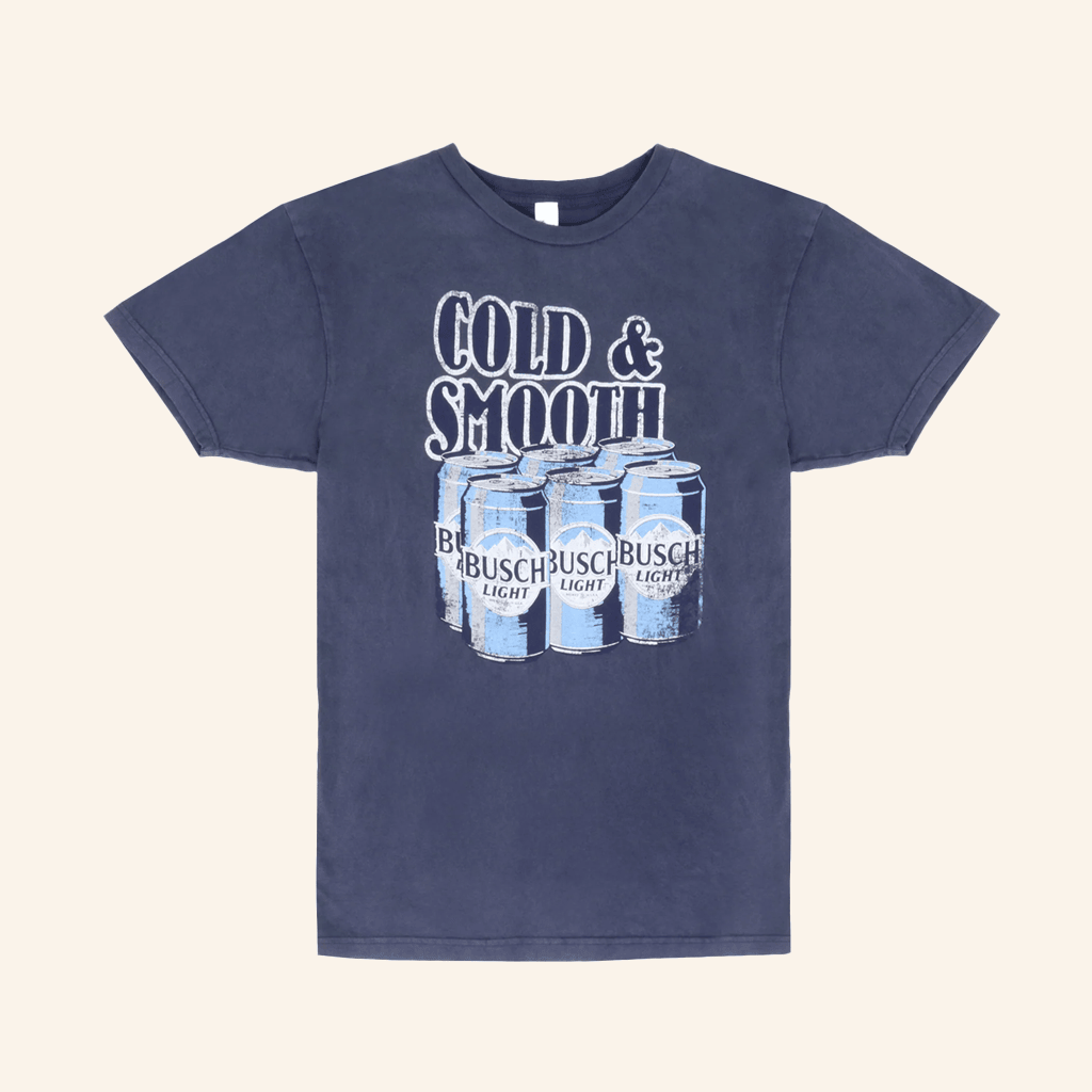 Shopbeergear Merch Busch Light Cold And Smooth T-Shirt Presents For Boyfriend