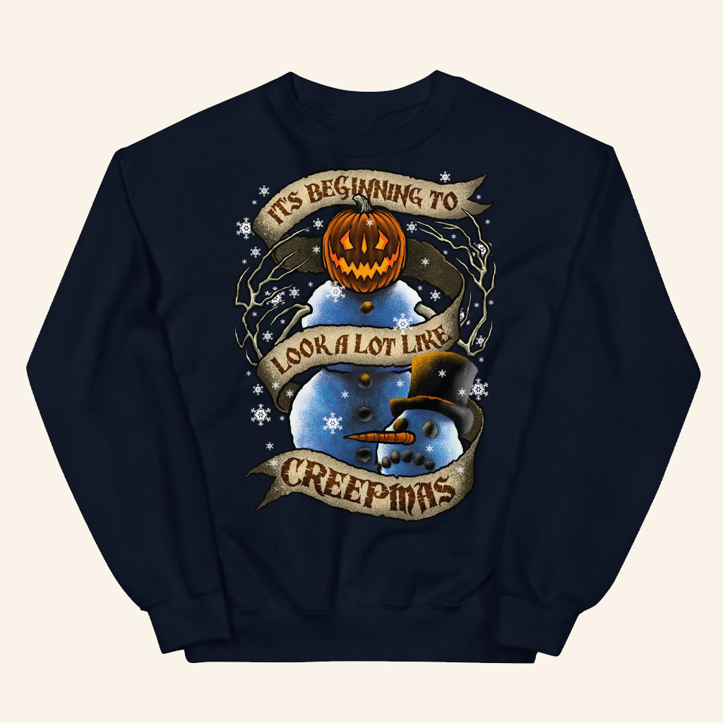 ShopSinister Merch It's Beginning To Look A Lot Like Creepmas Sweatshirt Gifts For Friends