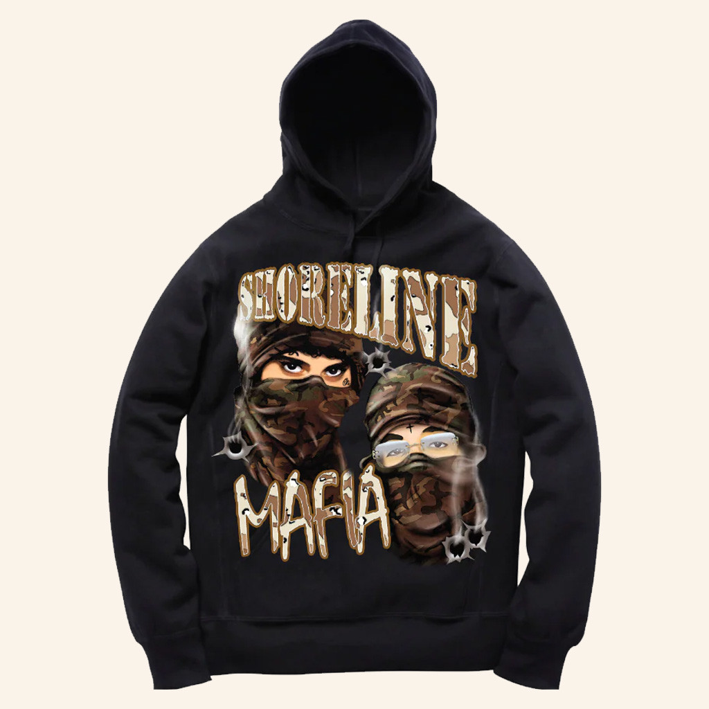 Shoreline Mafia Merch Shoreline Mafia Military Hoodie Presents For Hip Hop Lovers