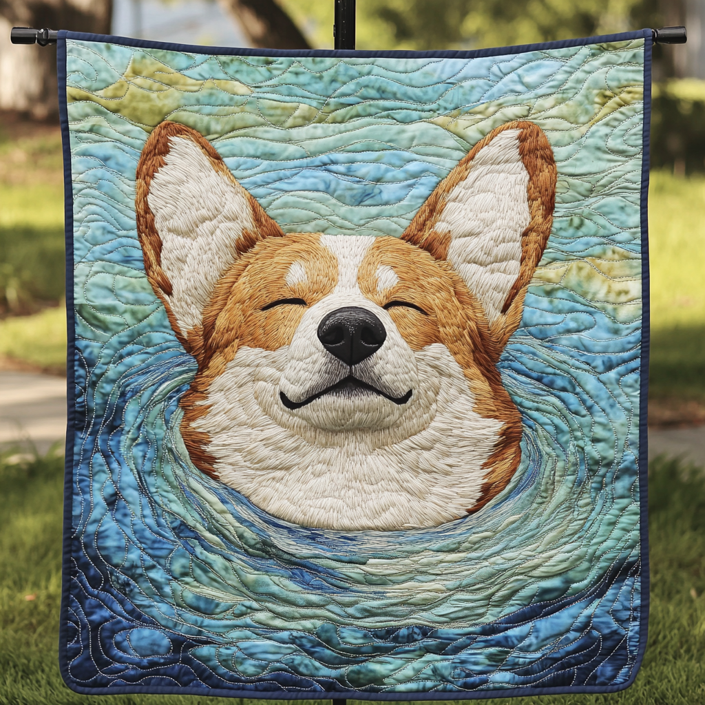 Short And Sweet Corgi Quilted Blanket Great Dog Christmas Gifts