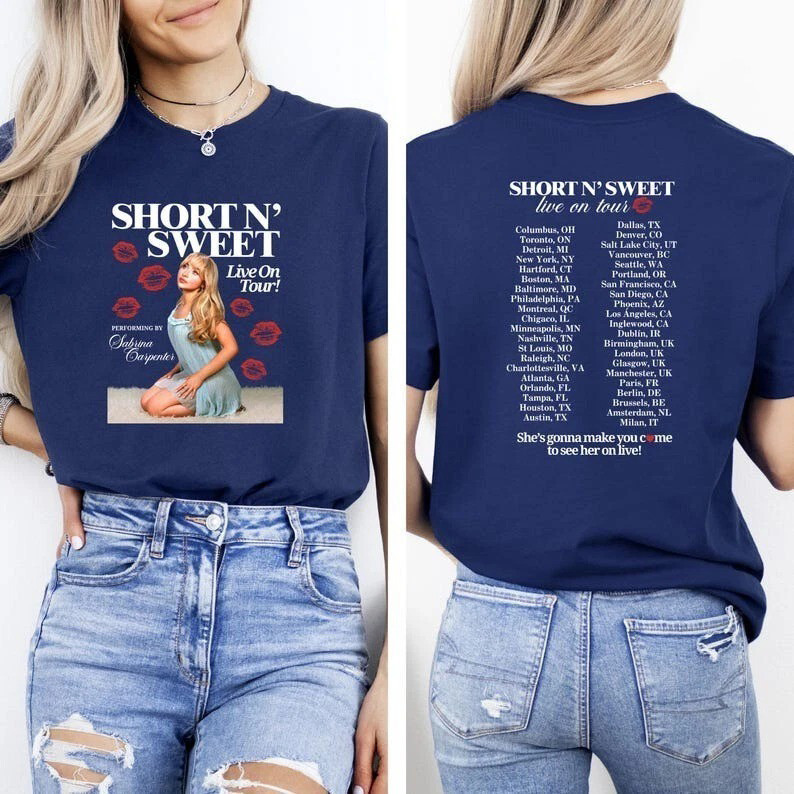 Short And Sweet T-Shirt Sabrina Merch Gifts For Carpenter Fans