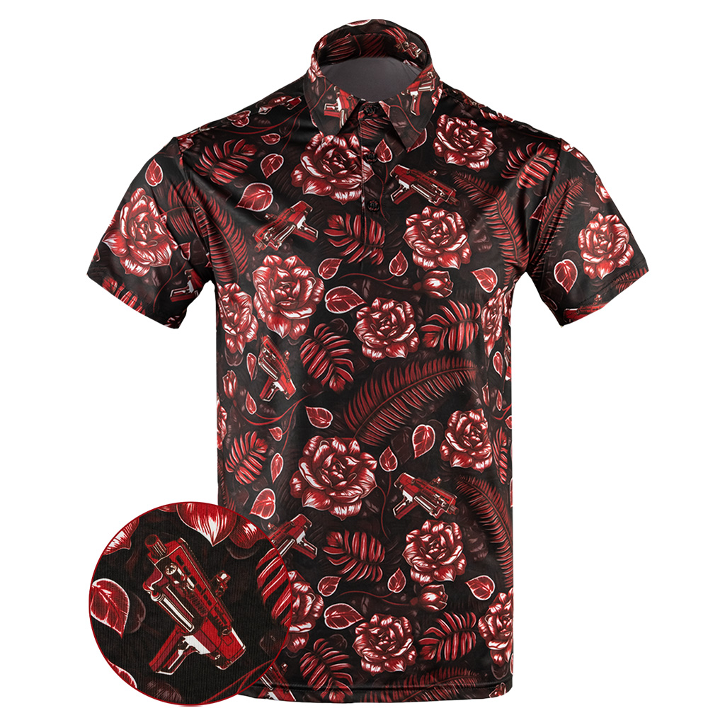 Shotgun Safari Polo Shirt Tactical Aloha Print Polo Shirt Great Gift For Father