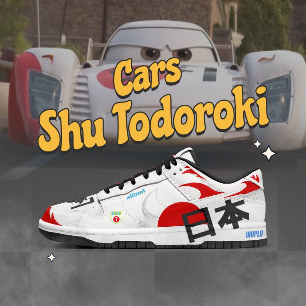 Shu Todoroki x Cars Special Air Force 1 Shoes Gifts For Boyfriend