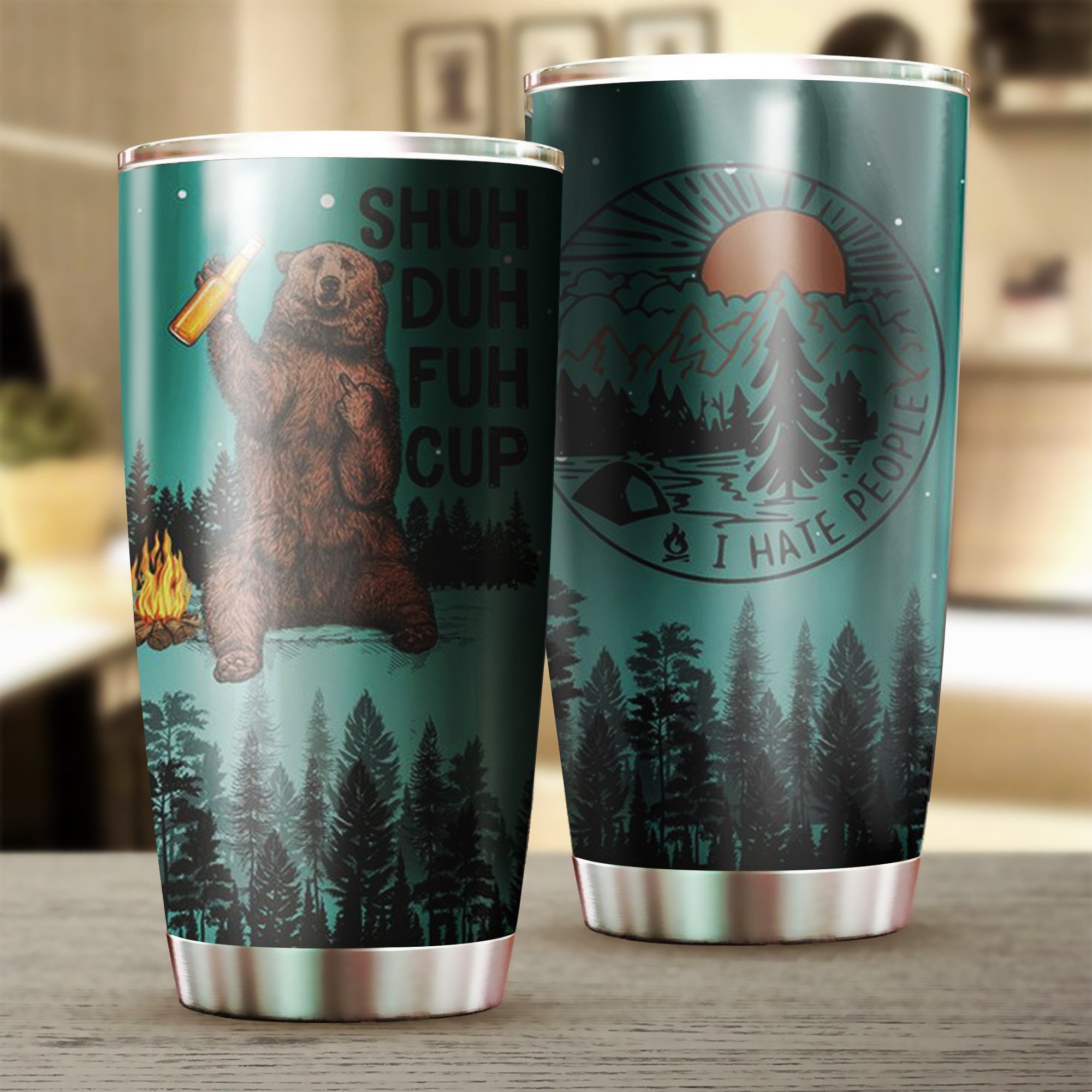 Shuh Duh Fuh Cup And Let's Go Camping Tumbler Funny Bear Coffee Tumbler Gifts For Campers Shuh Duh Fuh Cup And Let's Go Camping Tumbler Funny Bear Coffee Tumbler Gifts For Campers