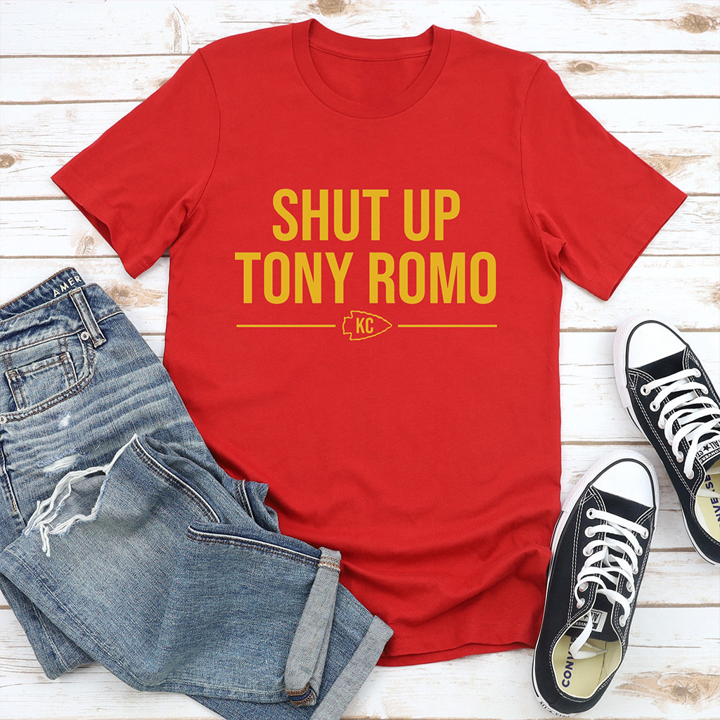 Shut Up Tony Romo Shirt Kansas City Football Shirt Football Fan Gift Ideas