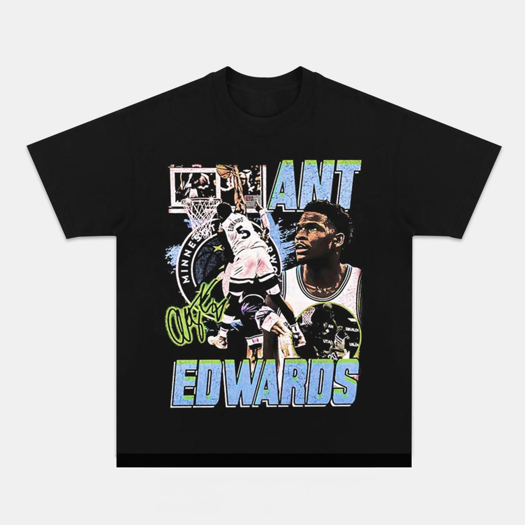 Shutuppls Anthony Edwards Graphic T-Shirt Gifts For Basketball Fan