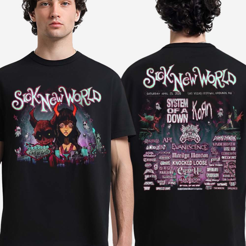 Sick New World Las Vegas 2026 Festival T-Shirt Sick New World Clothes Gift For Fans