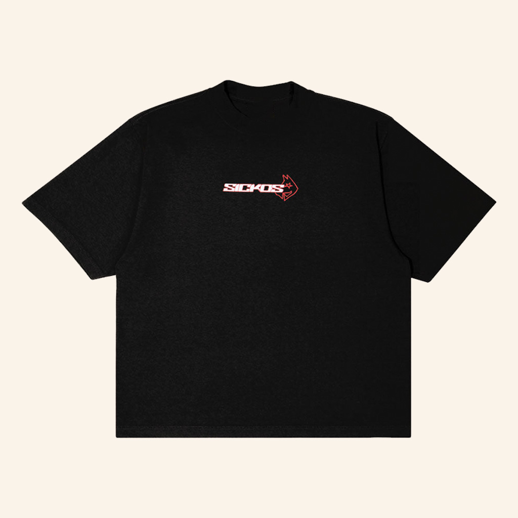 Sickos Merch Logo With Wolf Black T-Shirt Best Gifts For Girlfriend Sickos Merch Logo With Wolf Black T-Shirt Best Gifts For Girlfriend