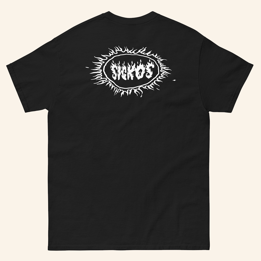 Sickos Merch Sickos Flame Logo Black T-Shirt Cool Gift For you're her