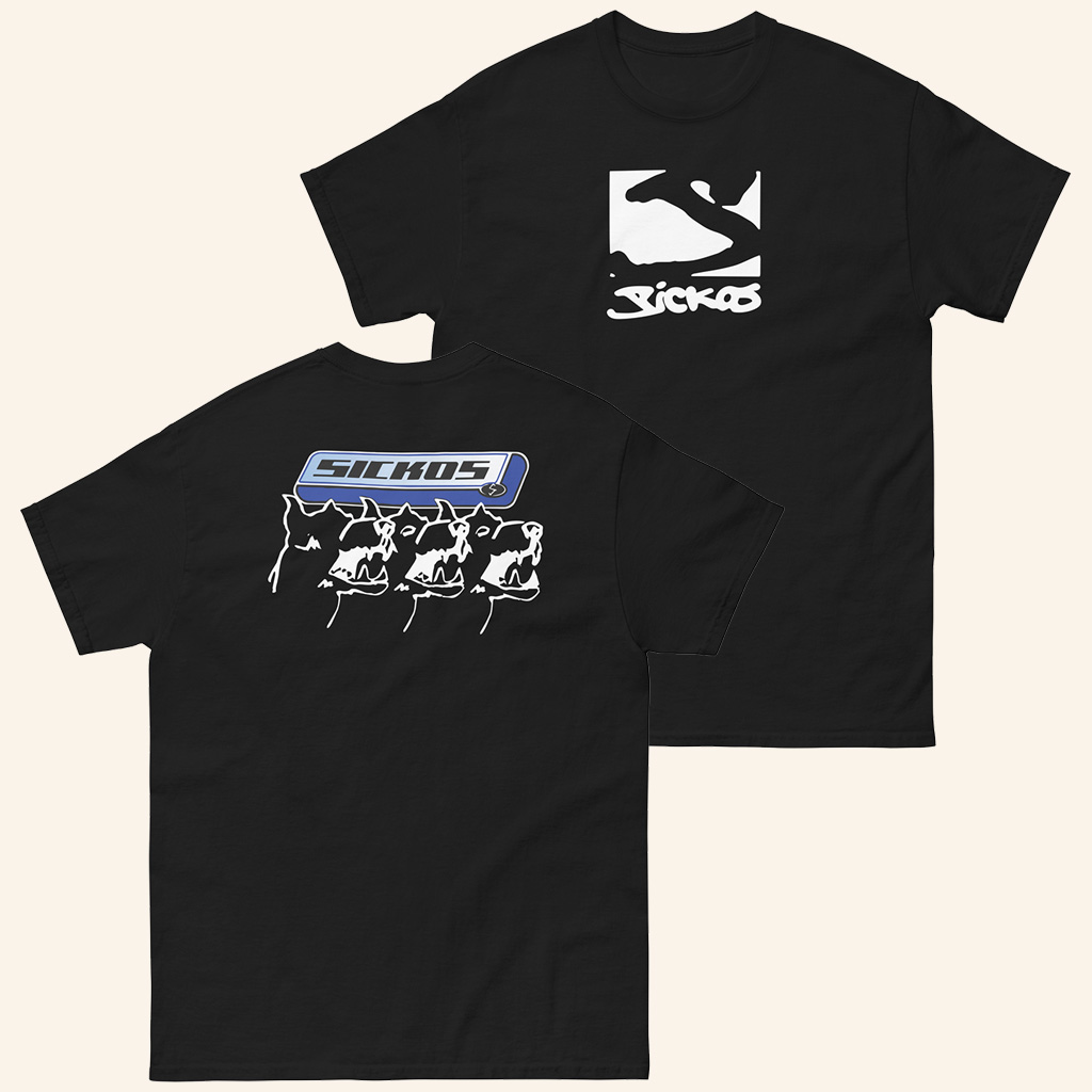 Sickos Merch Sickos Logo Blue Bar Black T-Shirt Gift Ideas For Brother Sickos Merch Sickos Logo Blue Bar Black T-Shirt Gift Ideas For Brother