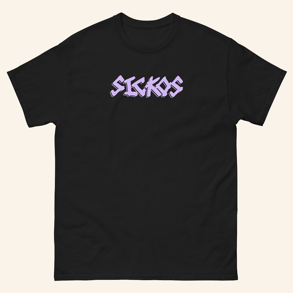 Sickos Merch Sickos Purple Logo Black T-Shirt Unique Presents For Wife Sickos Merch Sickos Purple Logo Black T-Shirt Unique Presents For Wife