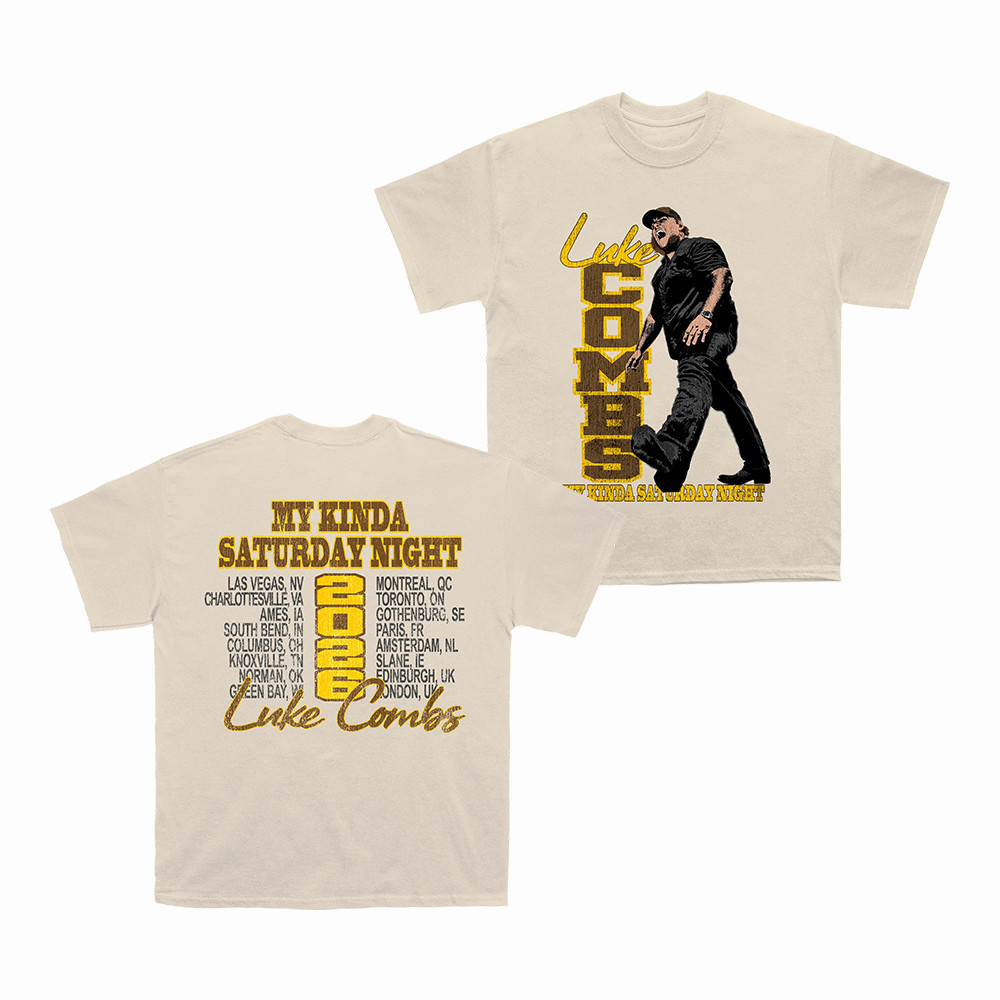 Sideline Tour Luke Combs TS-hirt My Kinda Saturday Night Tour Shirt Unique Gift For Fans