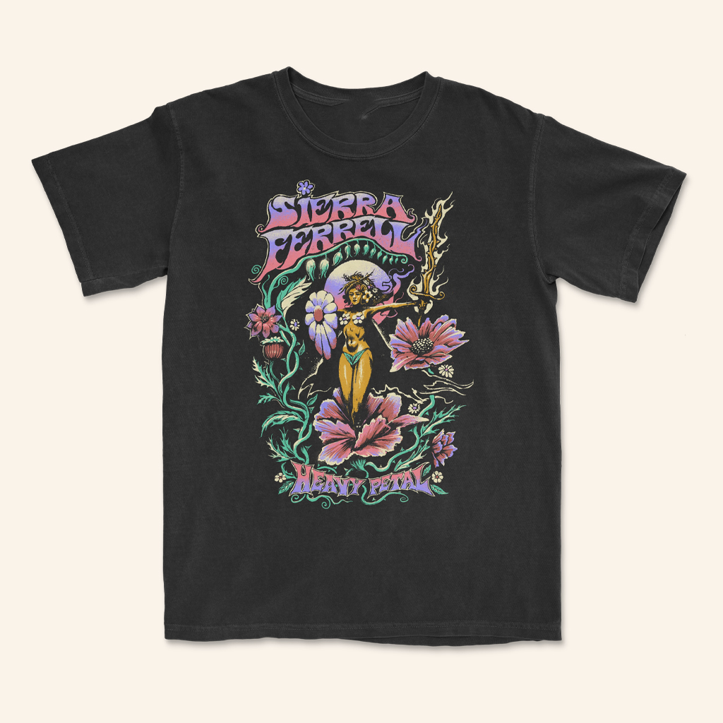 Sierra Ferrell Merch BLK Heavy Petal T-Shirt Xmas Gifts For Wife