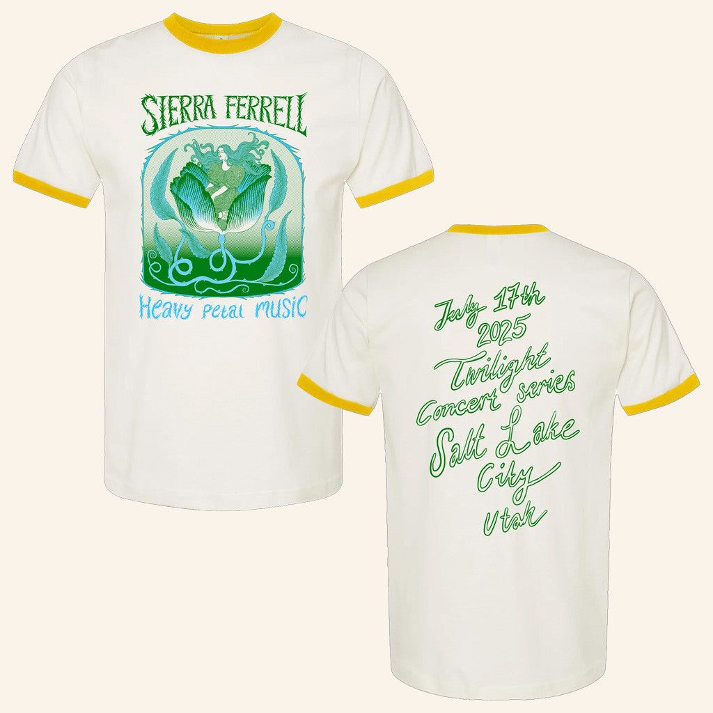 Sierra Ferrell Merch Heavy Petal Yellow Ringer Shirt Gifts For Wife Sierra Ferrell Merch Heavy Petal Yellow Ringer Shirt Gifts For Wife