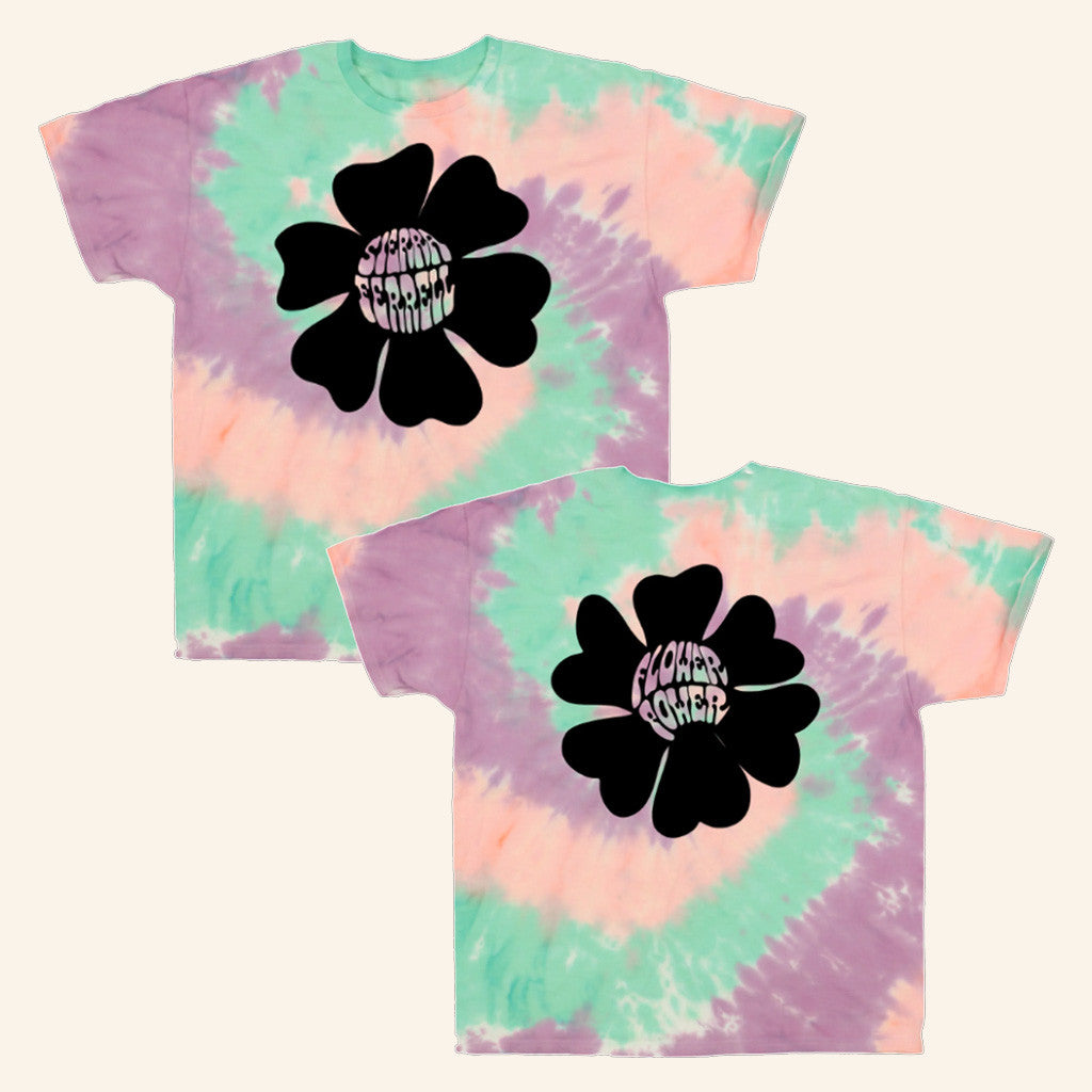 Sierra Ferrell Merch Tie Dye Flower Power T-Shirt Gifts For Mom Sierra Ferrell Merch Tie Dye Flower Power T-Shirt Gifts For Mom