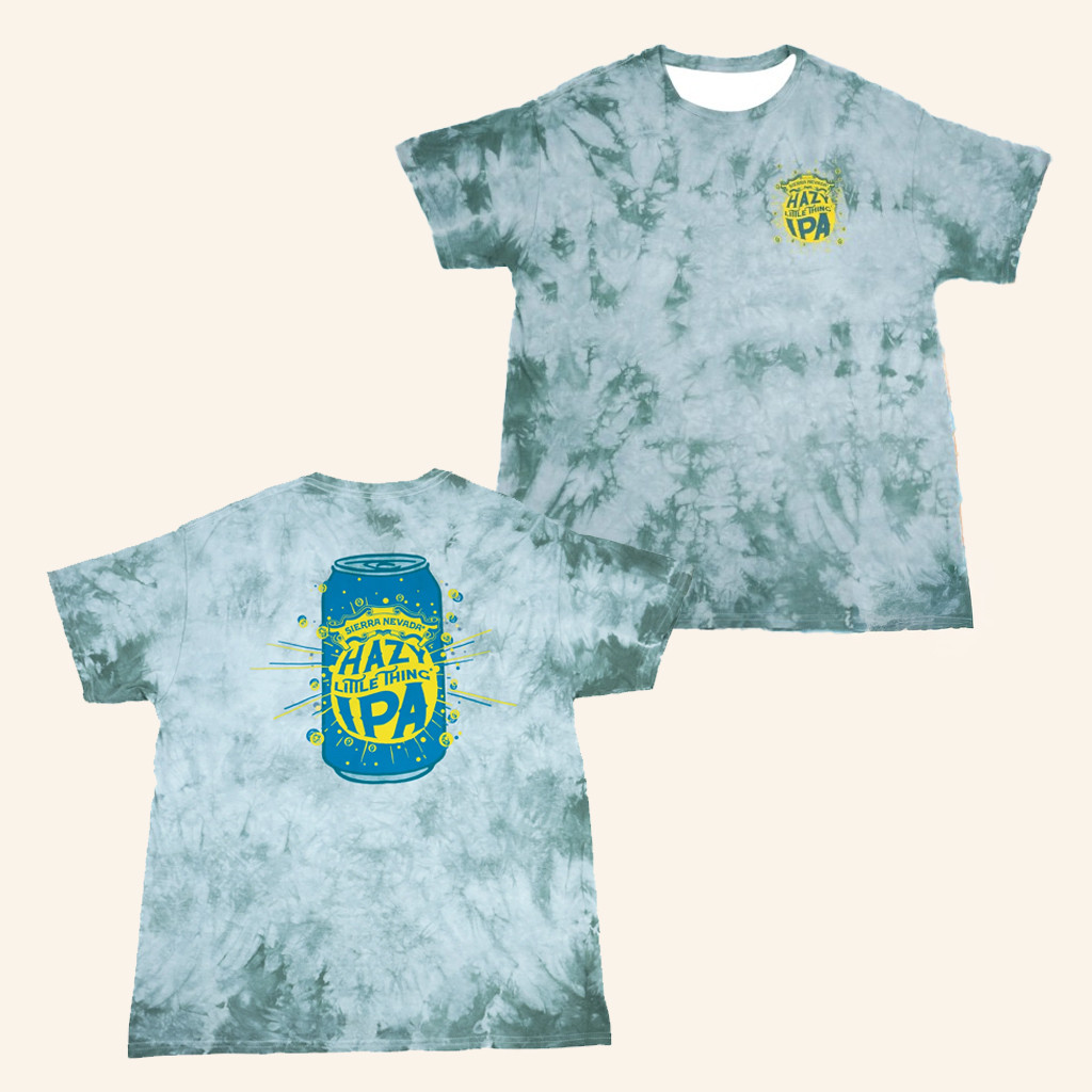Sierra Nevada Merch Hazy Little Thing IPA Tie-Dye T-Shirt Christmas Gift Ideas For Boyfriend