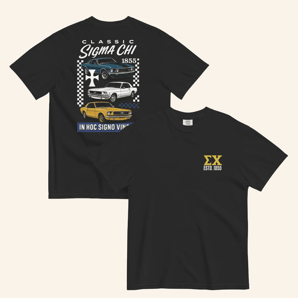 Sigma Chi Merch Sigma Chi Vintage Cars T-Shirt Gifts For Dad Sigma Chi Merch Sigma Chi Vintage Cars T-Shirt Gifts For Dad