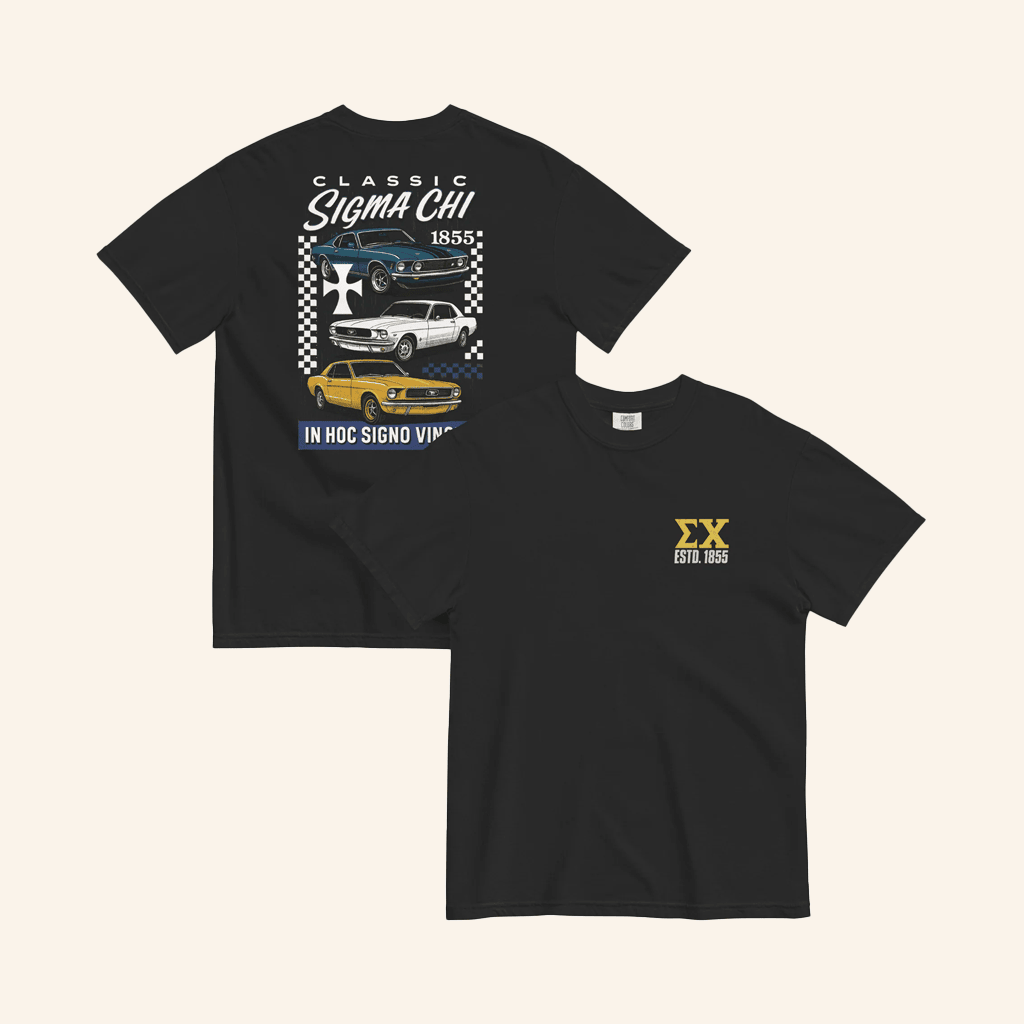 Sigma Chi Merch Sigma Chi Vintage Cars T-Shirt Gifts For Father Sigma Chi Merch Sigma Chi Vintage Cars T-Shirt Gifts For Father