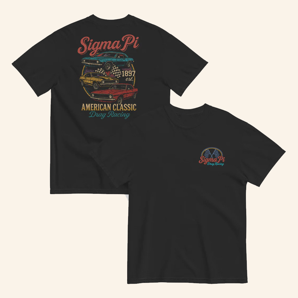 Sigma Pi Merch Sigma Pi Vintage Cars T-Shirt Christmas Presents For Dad Sigma Pi Merch Sigma Pi Vintage Cars T-Shirt Christmas Presents For Dad