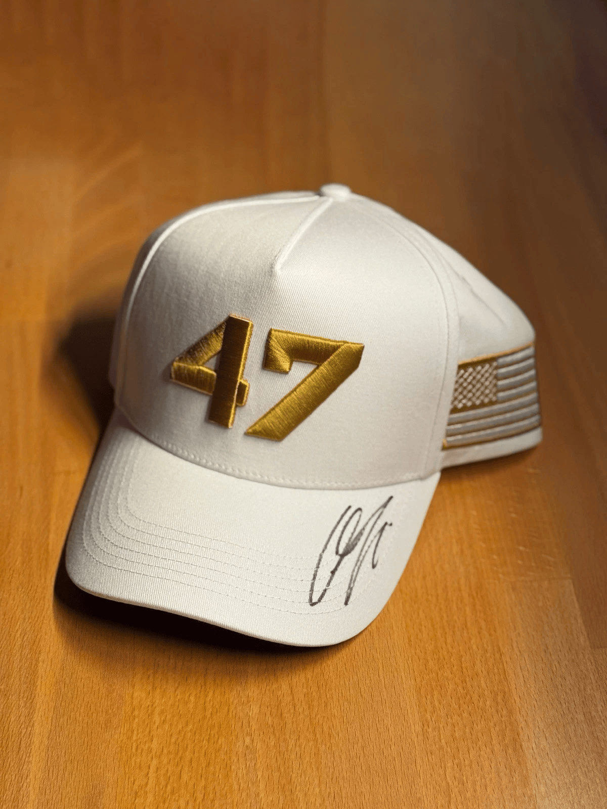 Signed Charlie Kirk 47 Hat Embroidered Charlie Kirk Hat Gifts For Patriots