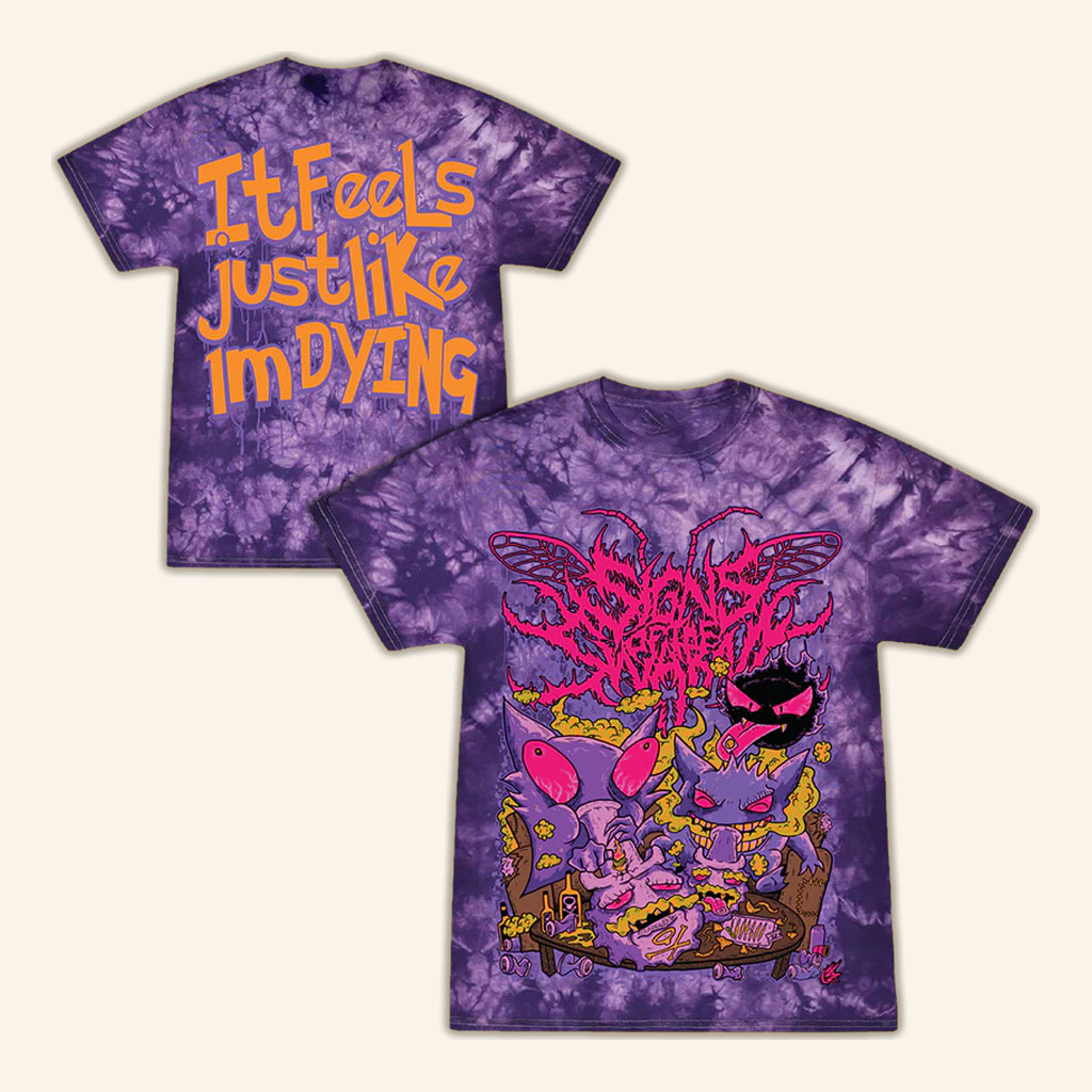 Signs Of The Swarm Merch Pokemon Shirt It Feels Just Like I'm Dying T-Shirt Gifts For Son Signs Of The Swarm Merch Pokemon Shirt It Feels Just Like I'm Dying T-Shirt Gifts For Son