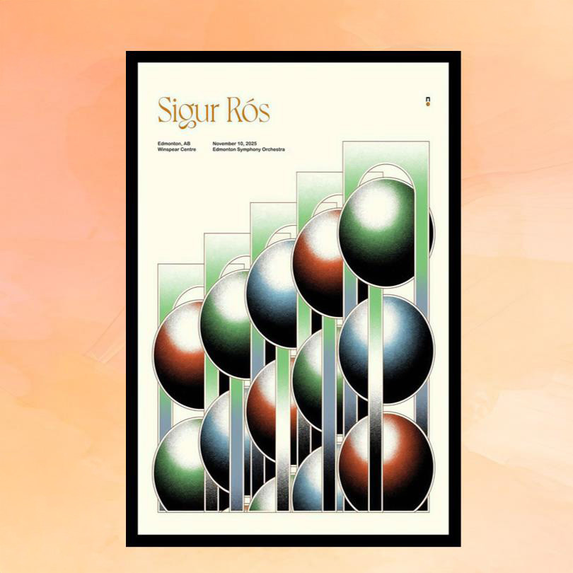Sigur Ros Merch Edmonton AB November 10 2025 Concert Poster Home Decor Gift For Rock Lover