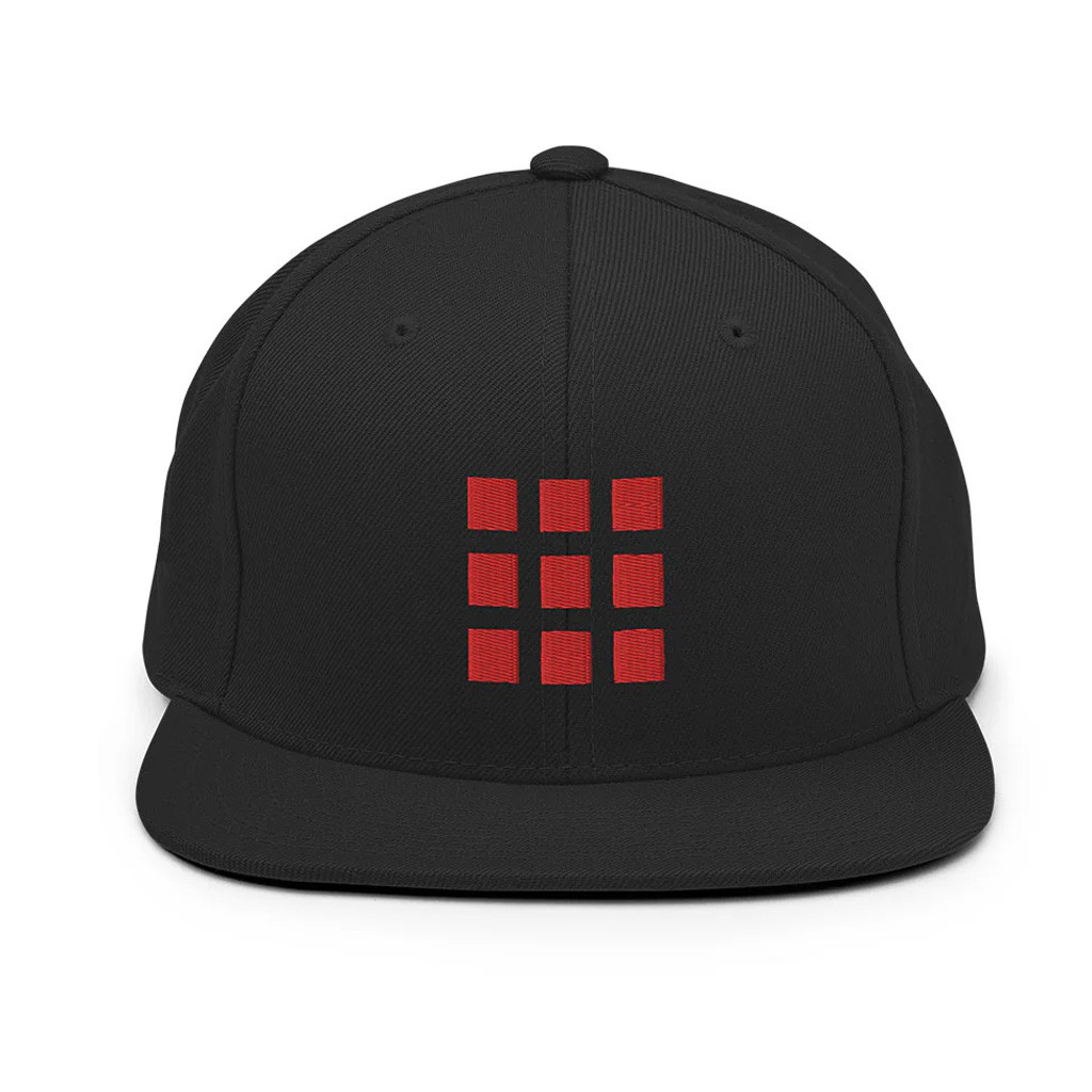 Silent Hill Merch Embroidered Red Square Snapback Hat Gift Ideas For Boyfriend