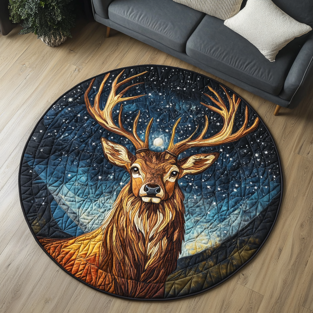 Silent Hooves Quilted Round Mat Entry Way Ideas Etsy Gift For Grandma