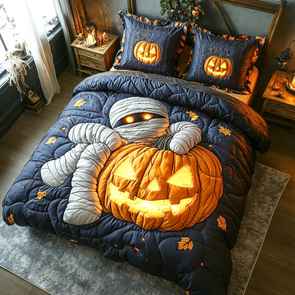 Silent Horror Quilted Bedding Set Halloween Bedding Sets Owl Present Ideas